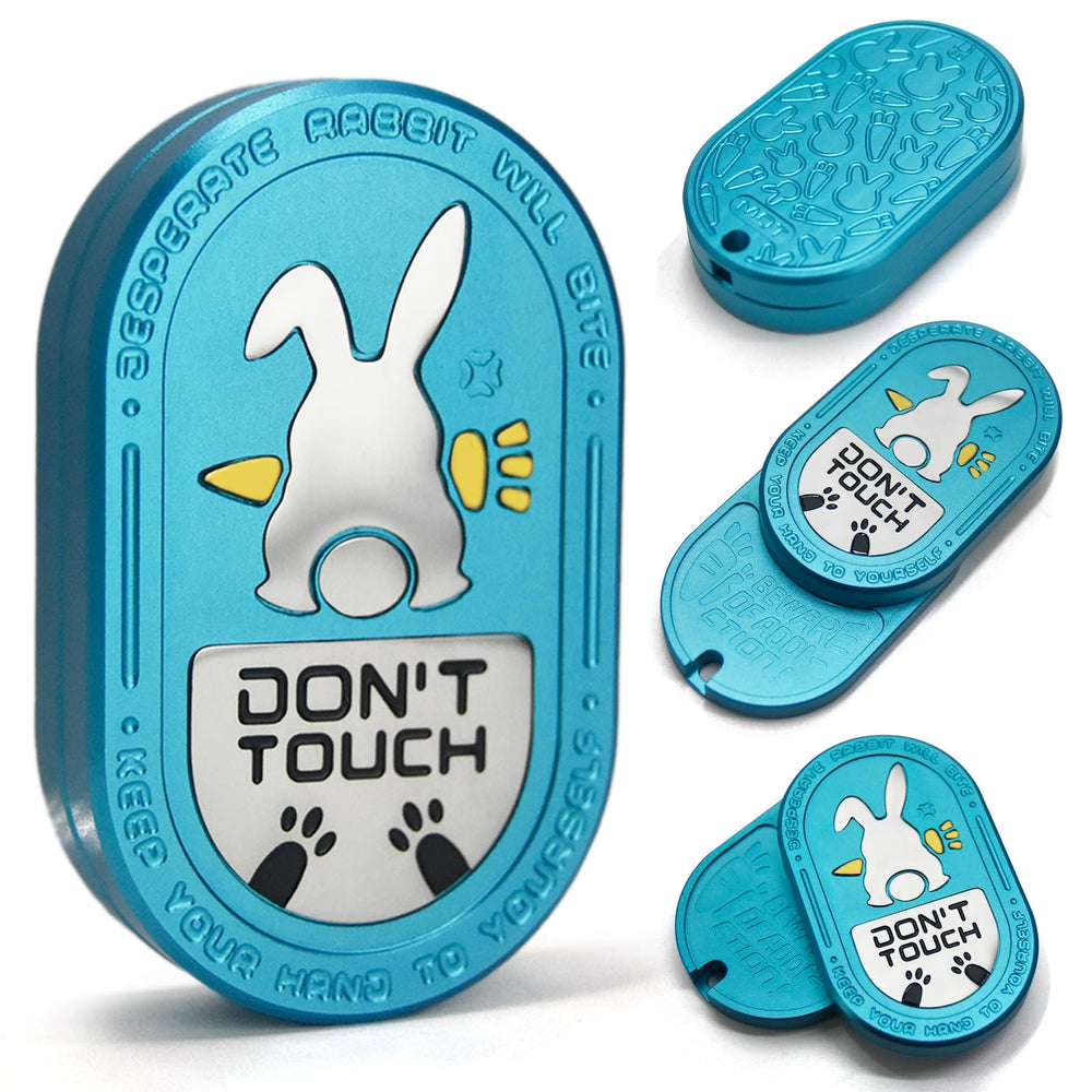SKEDC Desperate Rabbit Slider blue front view with tactile click for focused tasks