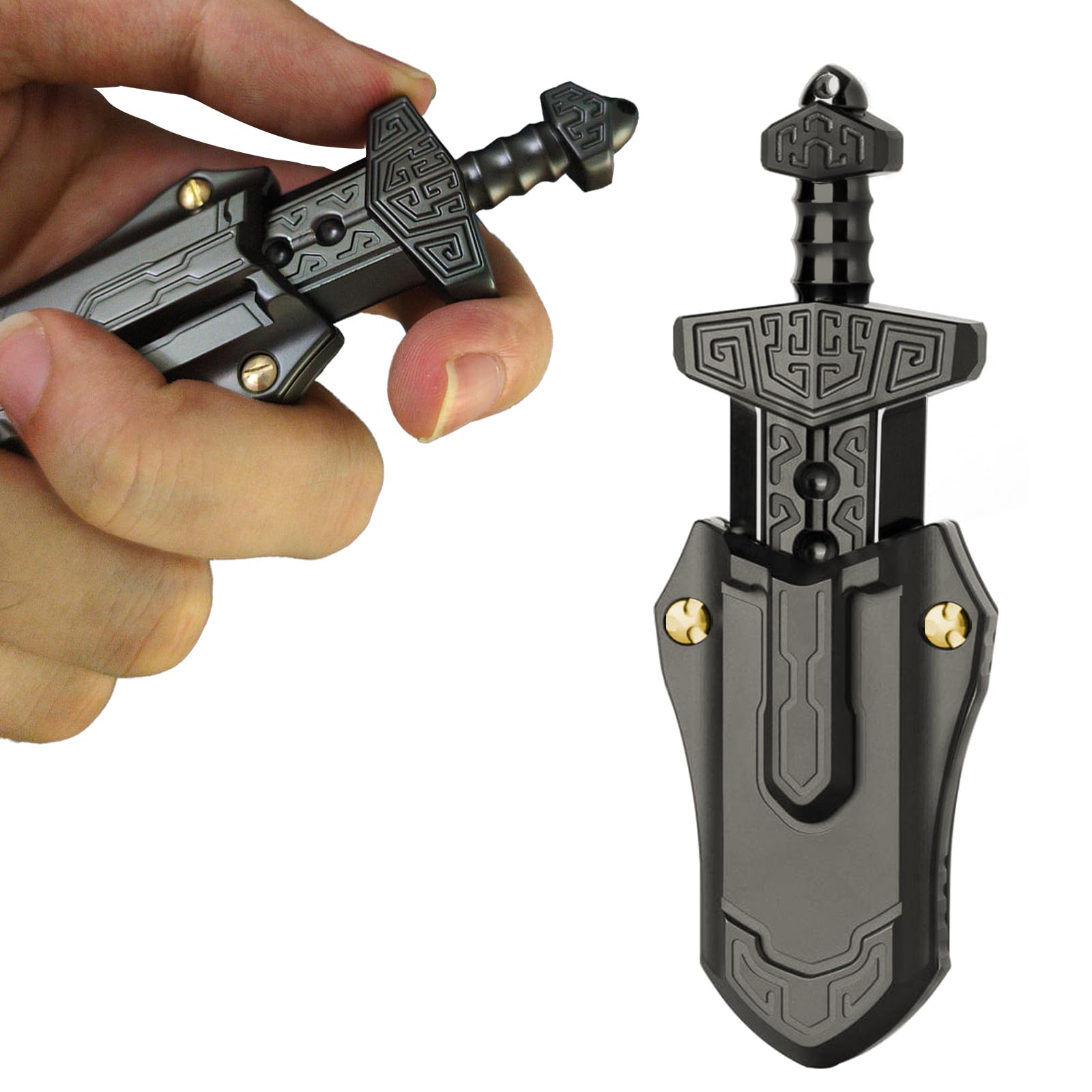 SKEDC Sword Fidget Slider in Chinese-style design for focused work and style