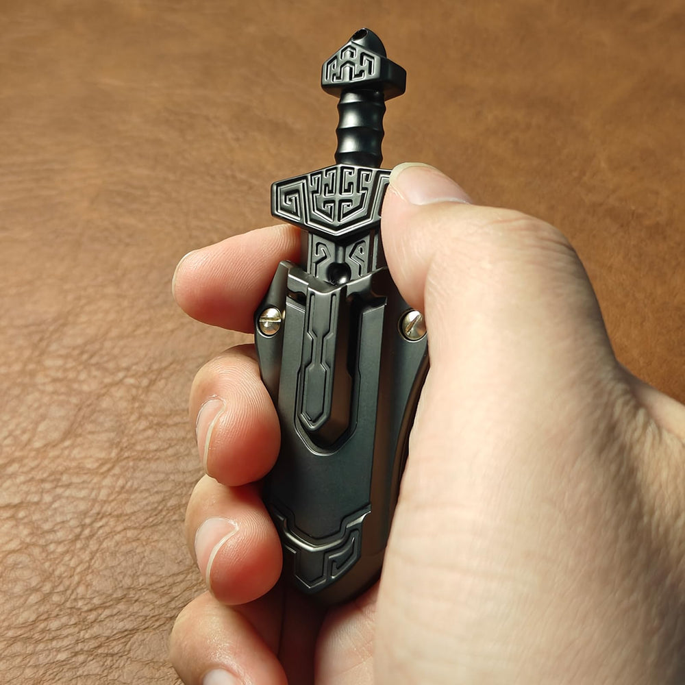 SKEDC Sword Fidget Slider discreet, portable design for pockets