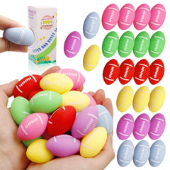 Sketsia football stress ball 24-pack front view for group play and party favors