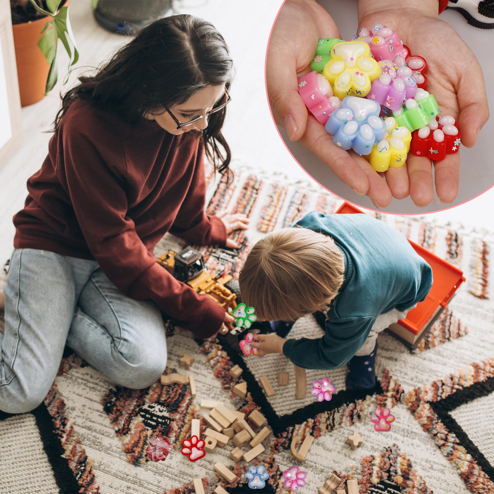Soft non-toxic Sketsia paw toys safe for little hands