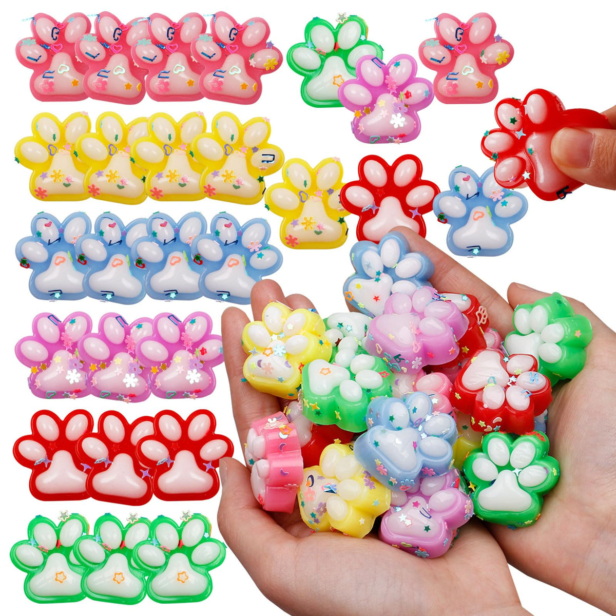 Sketsia stress relief cat paw toys in a 24-pack for calm, focused play