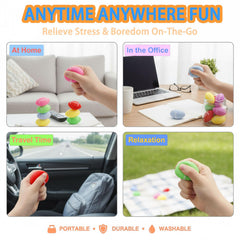 Sketsia treasure chest prizes display with football-themed fidget toys