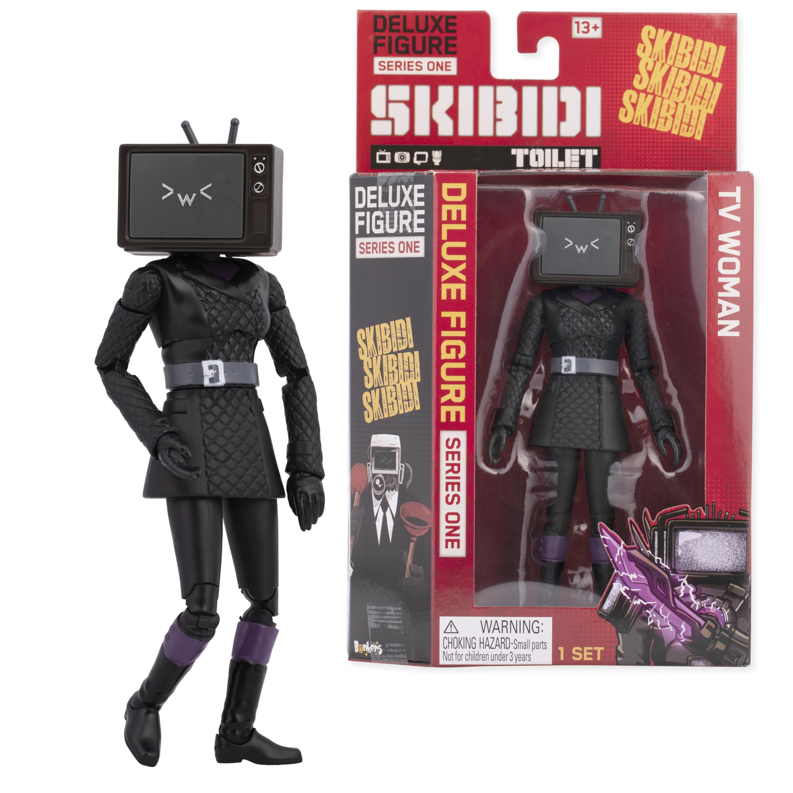 SKIBIDI Toilet deluxe 6-inch figure on display, ideal for collectors