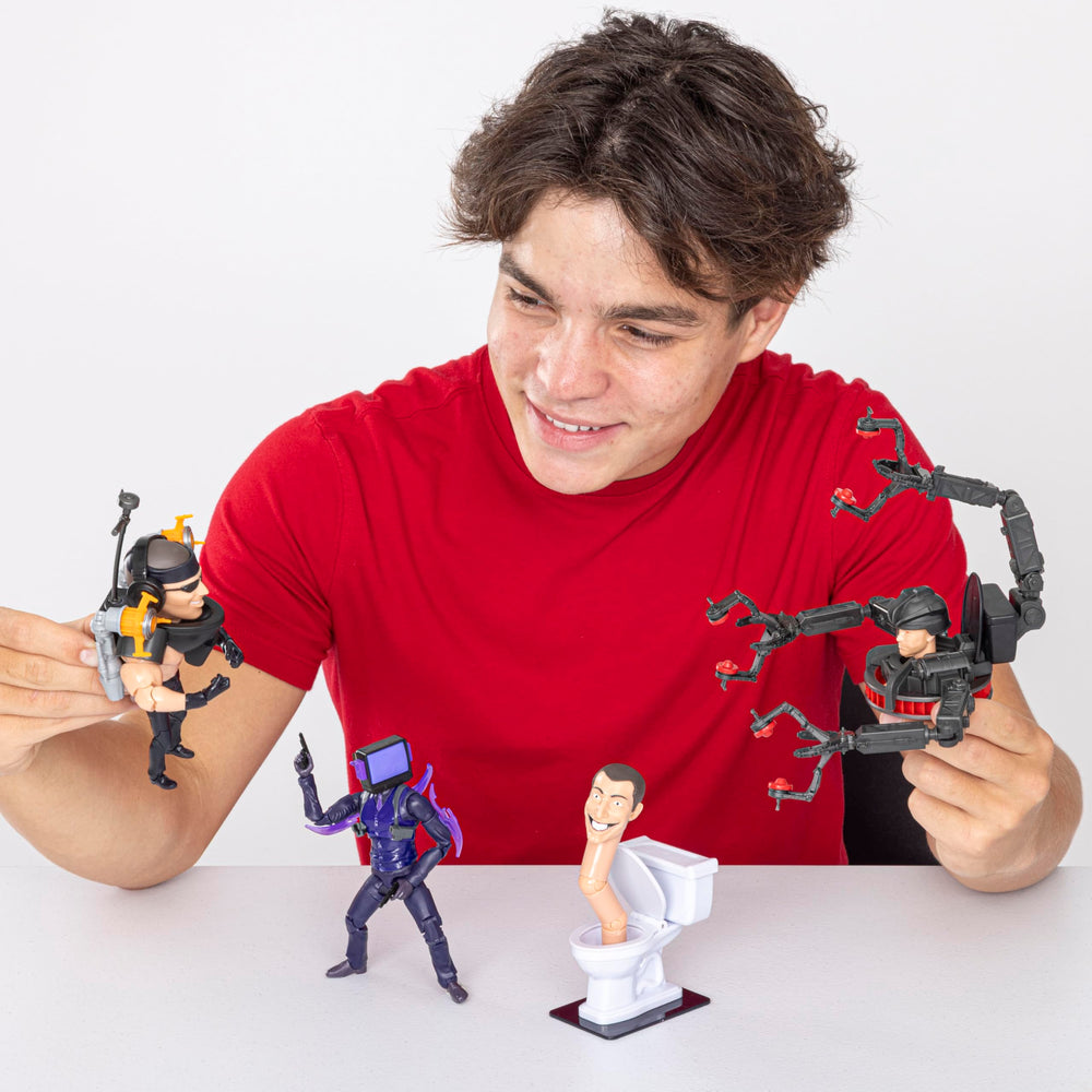 Skibidi Toilet Deluxe Figure 6-inch packaging shows collector-ready presentation