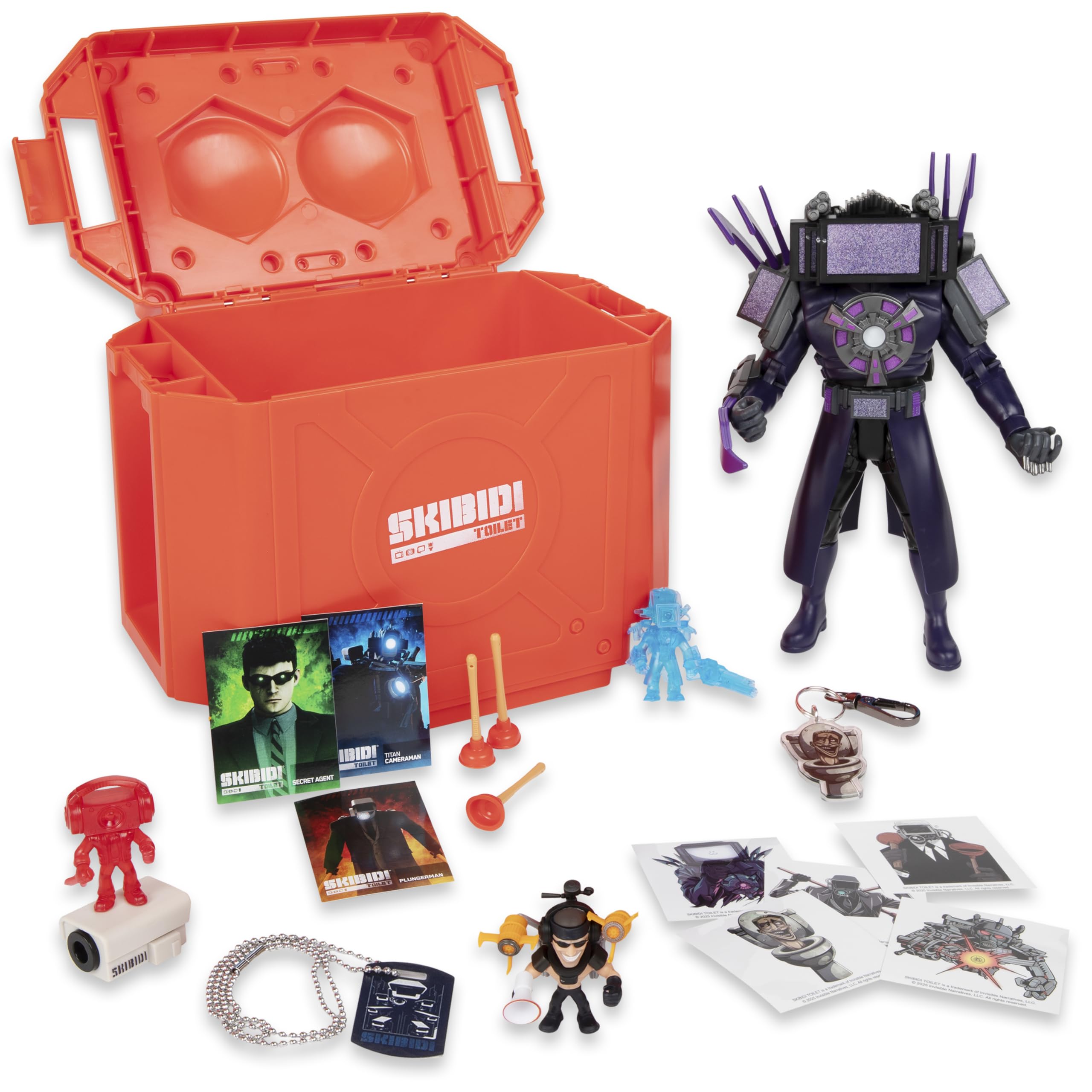 Skibidi Toilet trading cards enhance exchange and display.