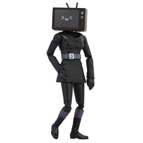 TV Woman deluxe figure shown in dynamic pose for immersive shelves