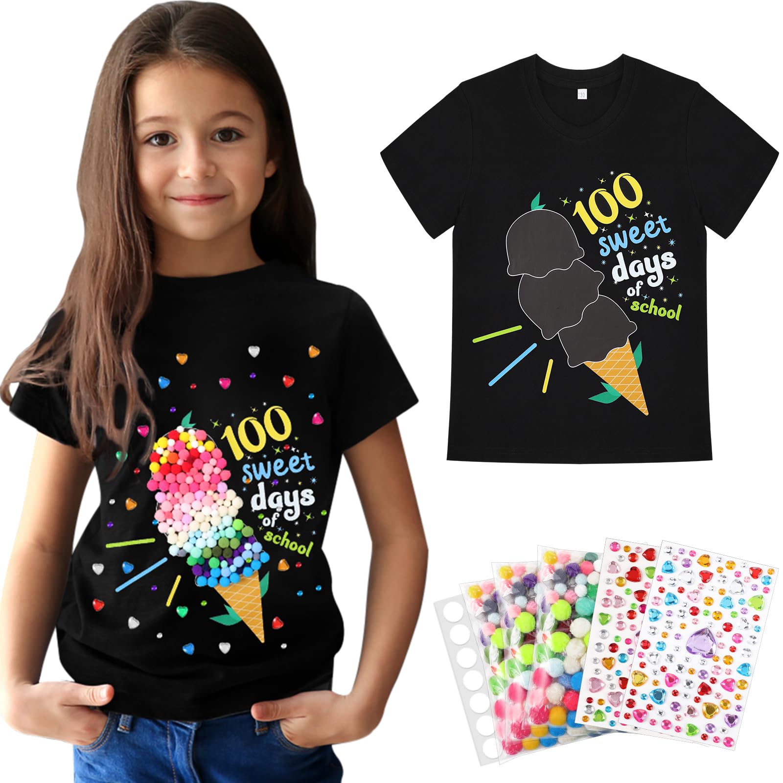 Skicuff 100 Days shirt kit packaging front view for classrooms