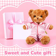 Soft fabric and durable stitching on Skicuff plush bear clothes.