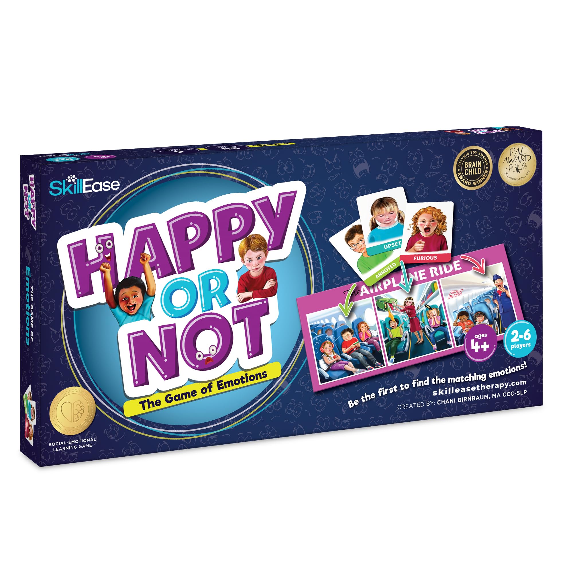 SkillEase Happy or Not emotions board for social skills practice with kids