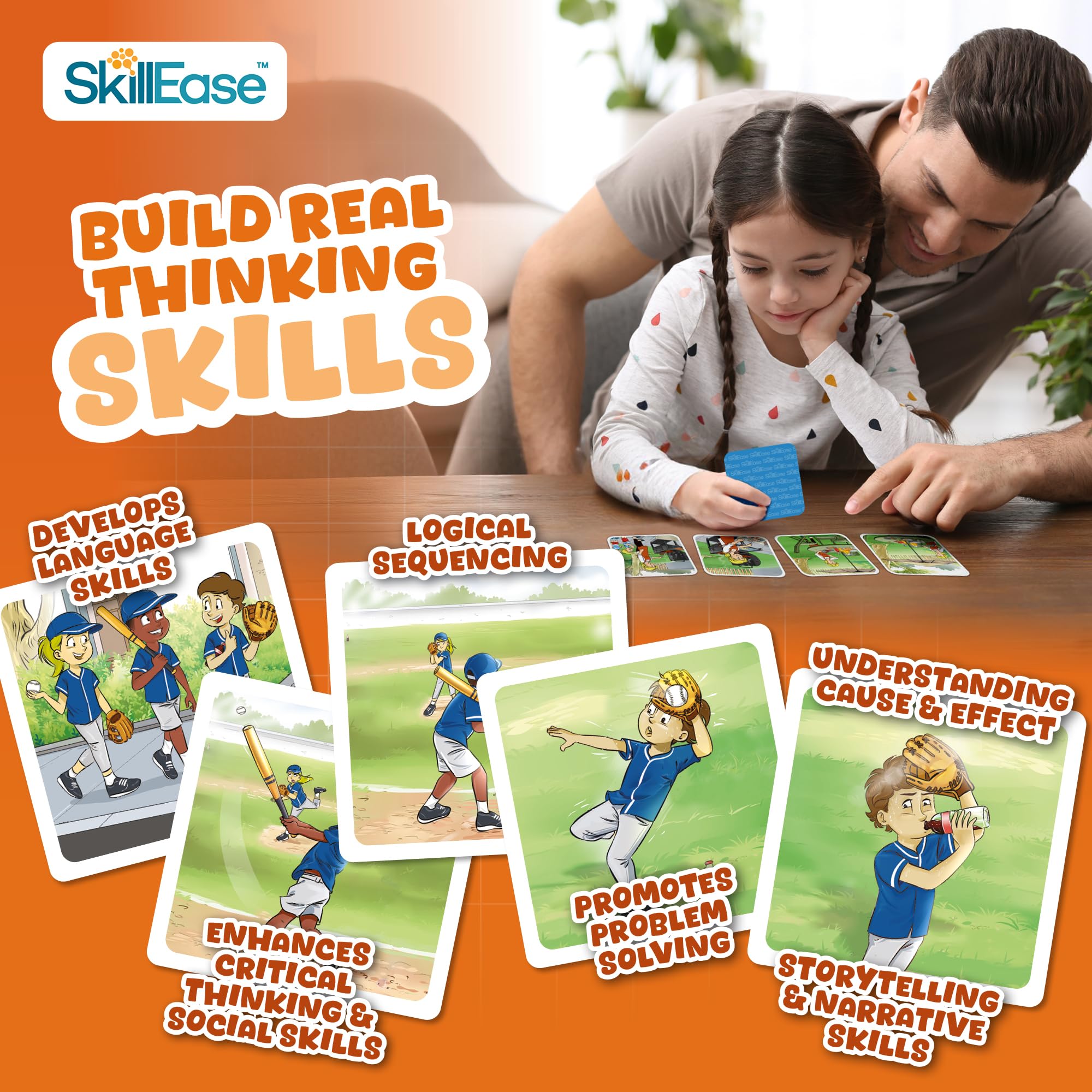 SkillEase Story Cues 2 picture cards showcasing interactive storytelling visuals