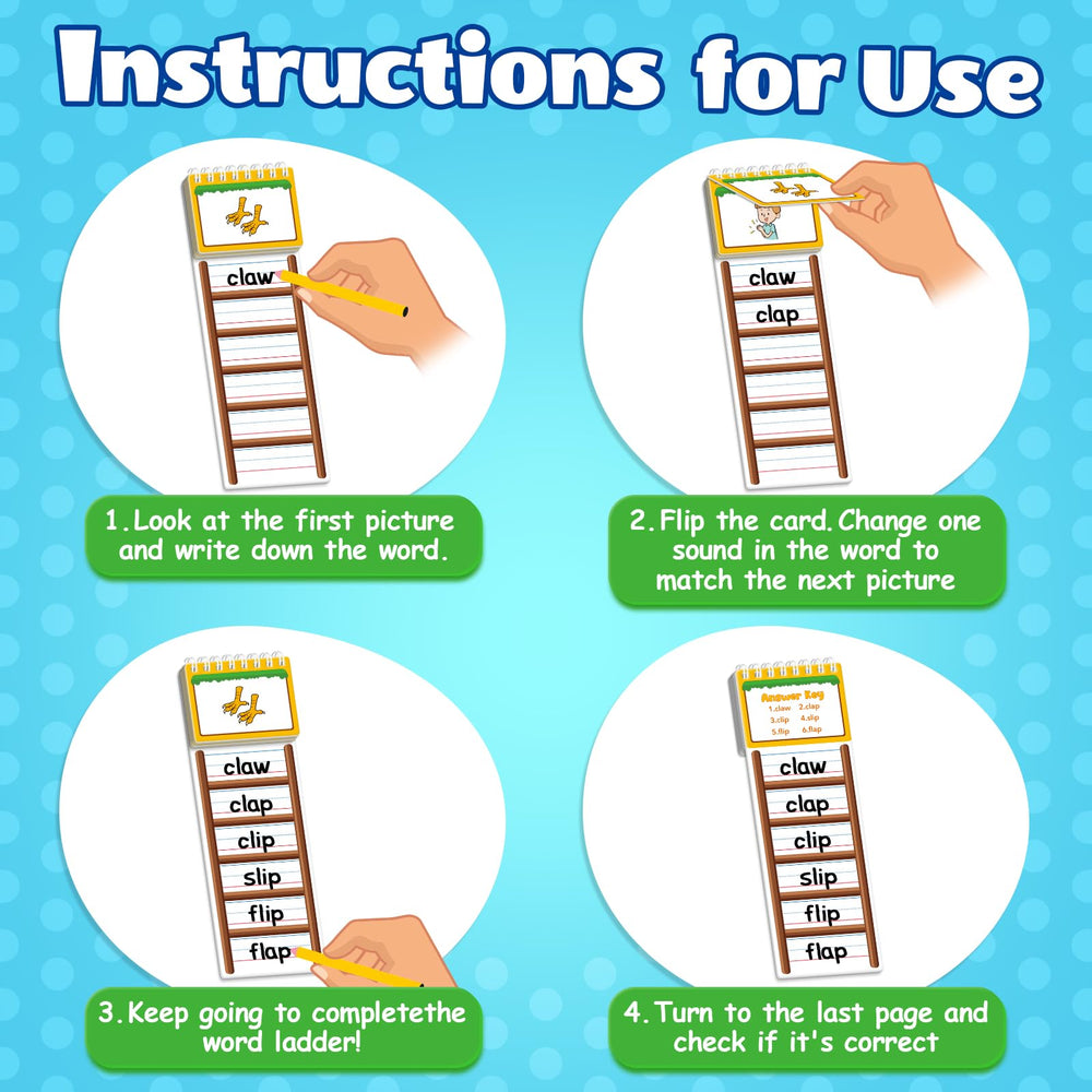 SkilLify flip books demonstrate word ladders supporting interactive spelling.