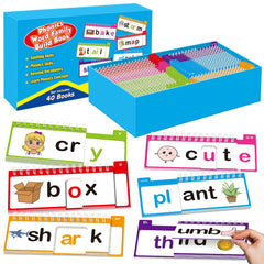 SkilLify Word Family Build Book cover with vivid visuals to spark early reading curiosity.