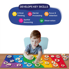 Skillmatics Alphabet Rainbow safe materials ensure worry-free play for curious toddlers.