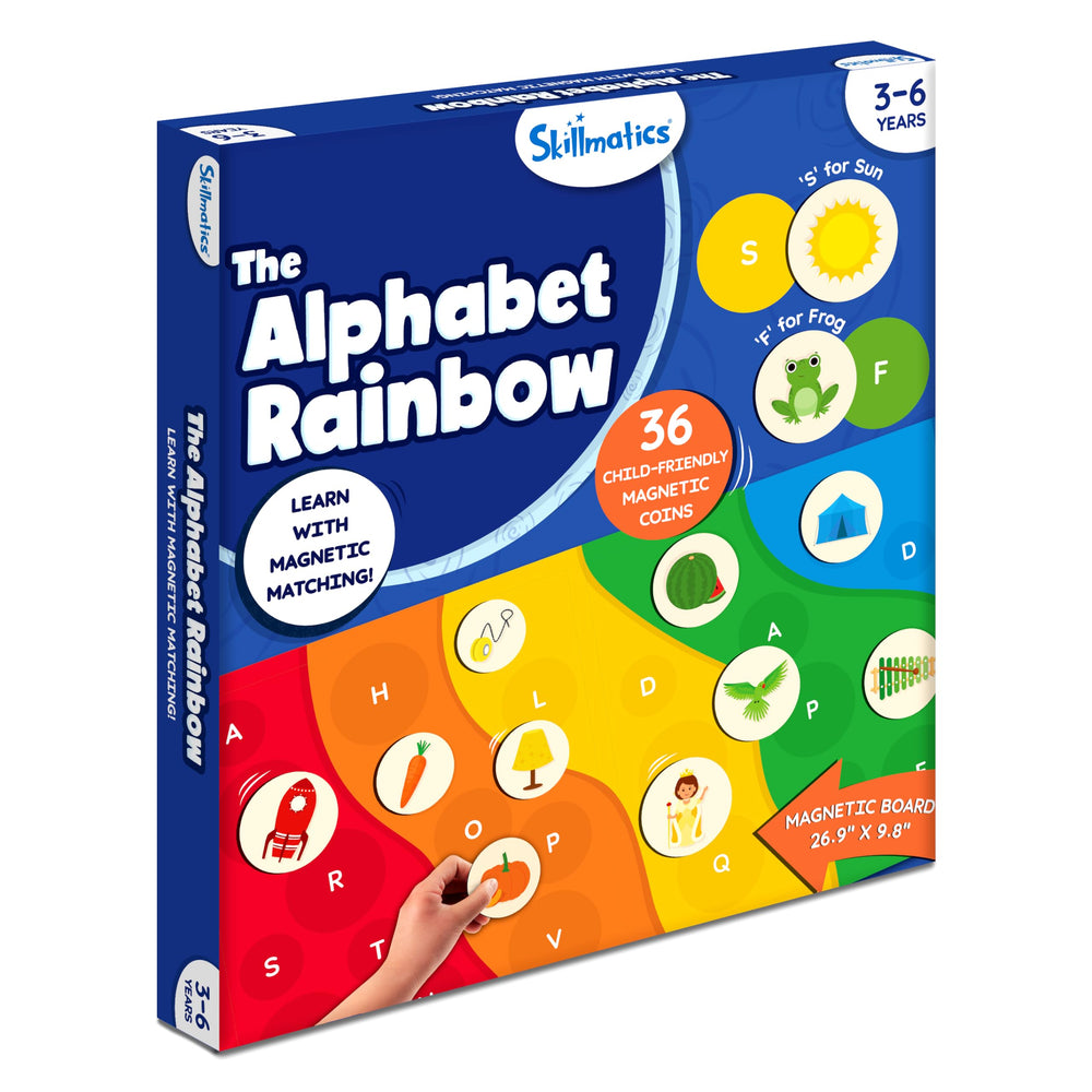 Skillmatics Alphabet Rainbow inclusive design makes gifting ideal for kids ages 3-6.