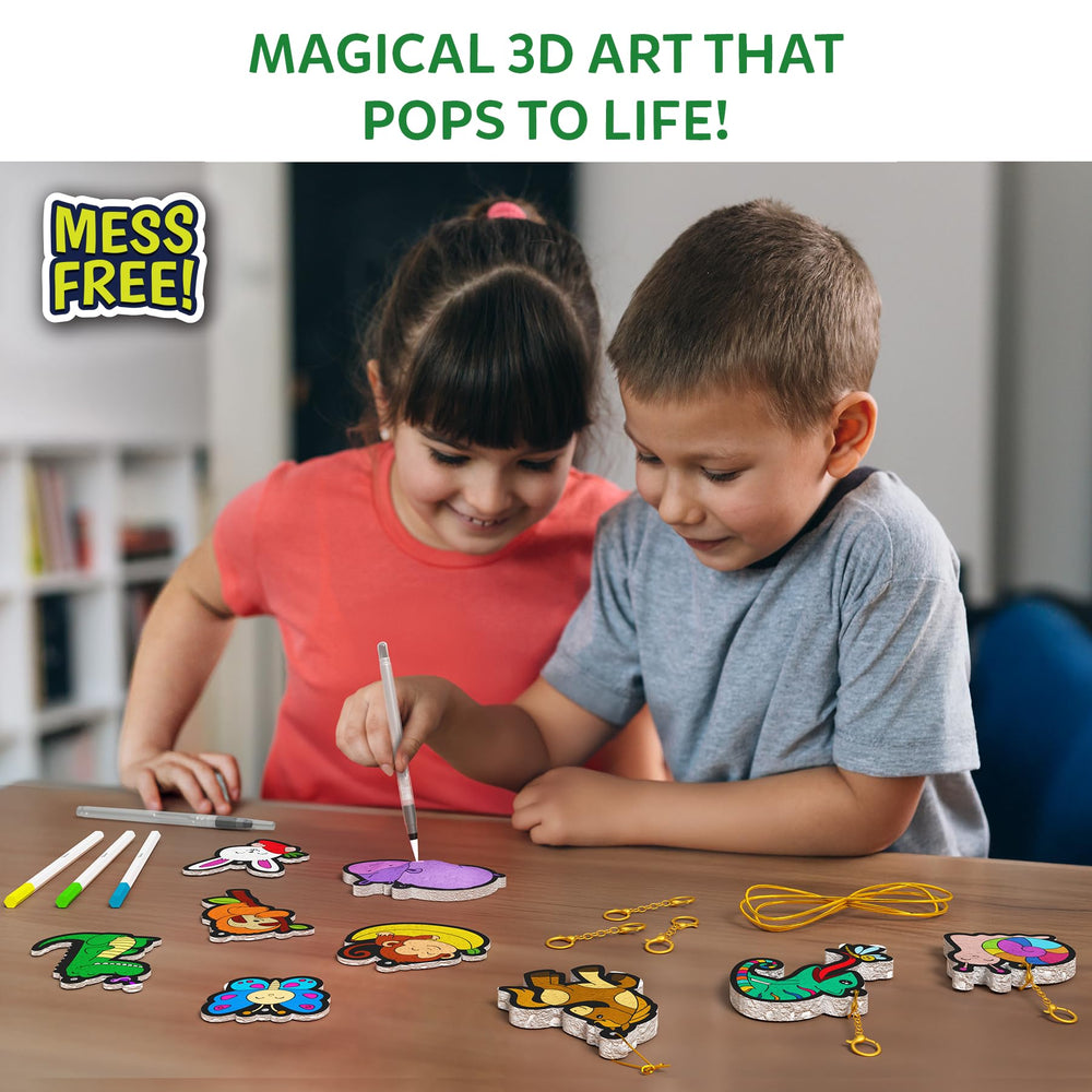 Skillmatics Aqua Puffs color-and-puff activity with water pens for quick, colorful results.
