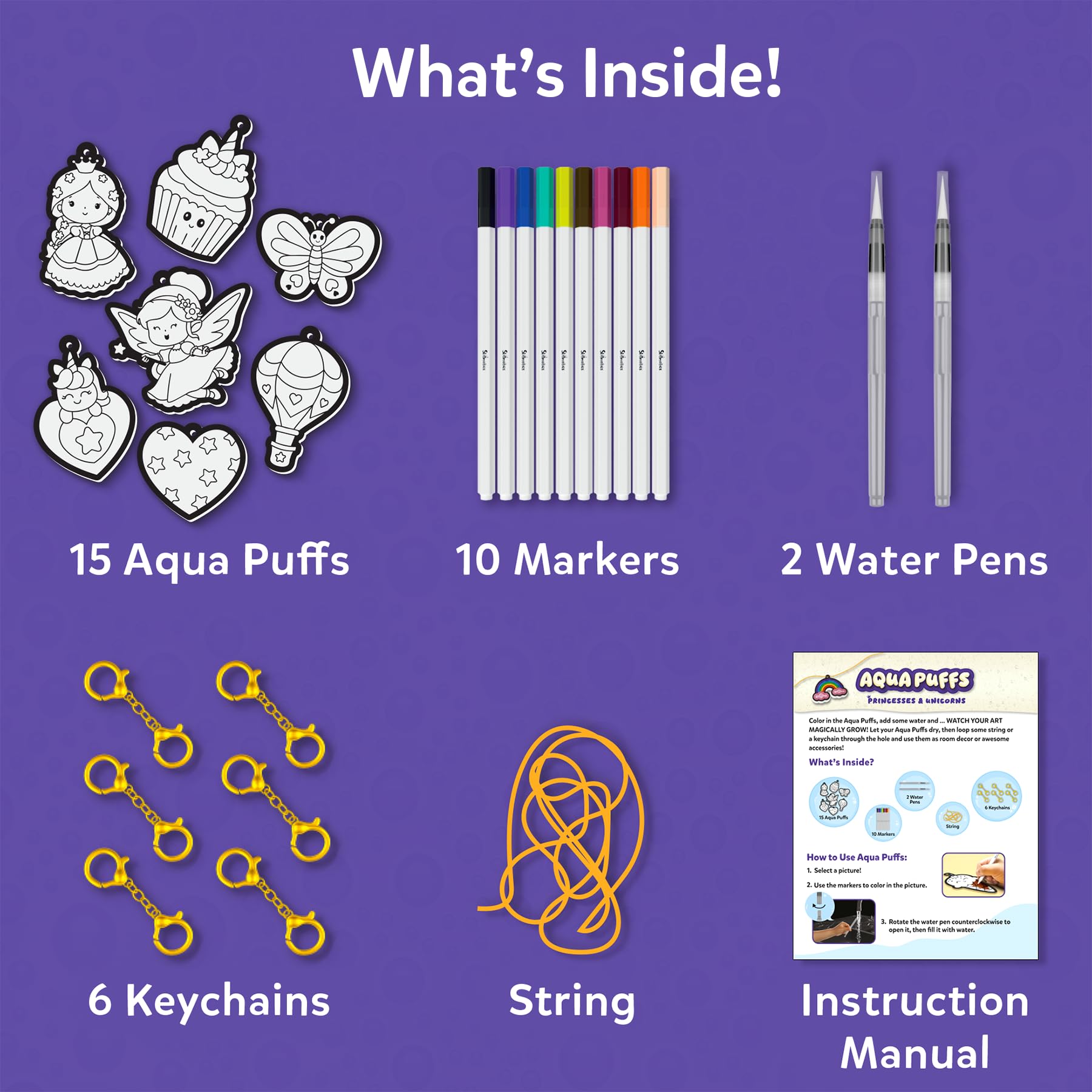 Skillmatics Aqua Puffs offers mess-free crafting with no glue needed.