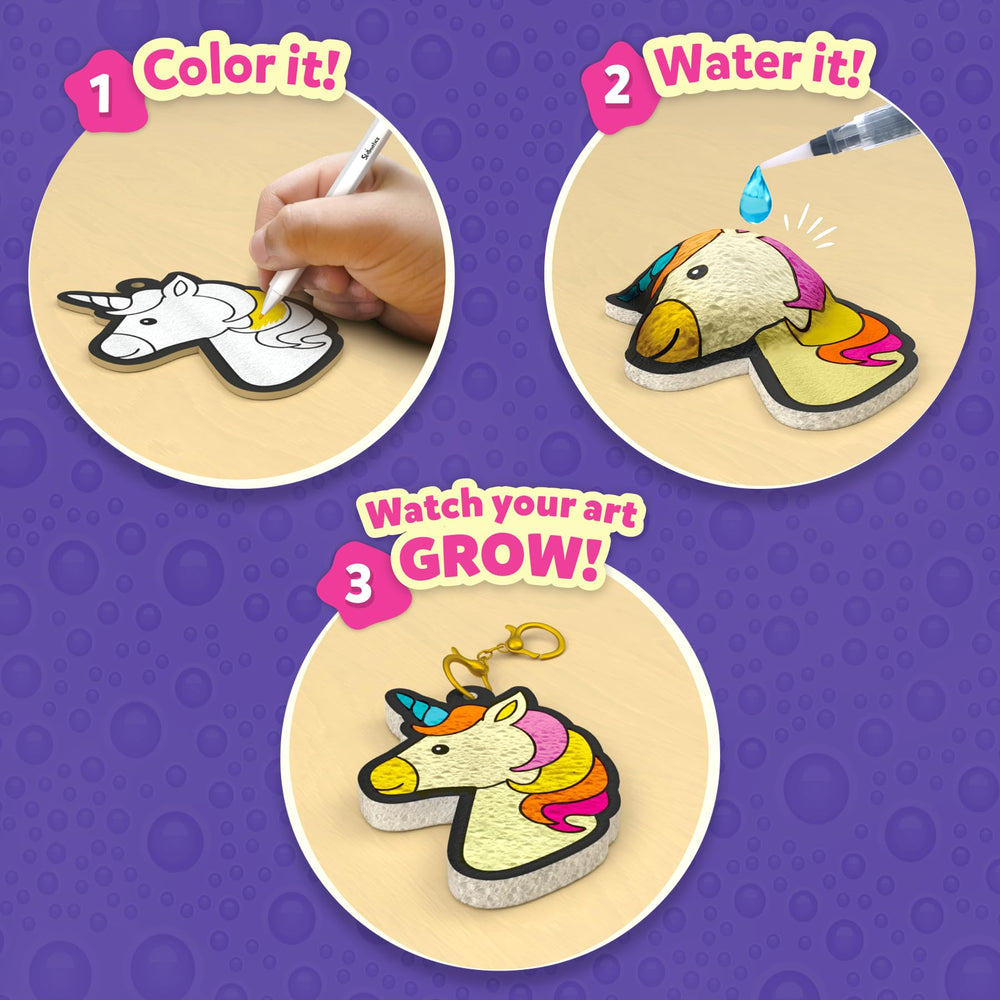 Skillmatics Aqua Puffs demonstrates puff activation with the water pen.