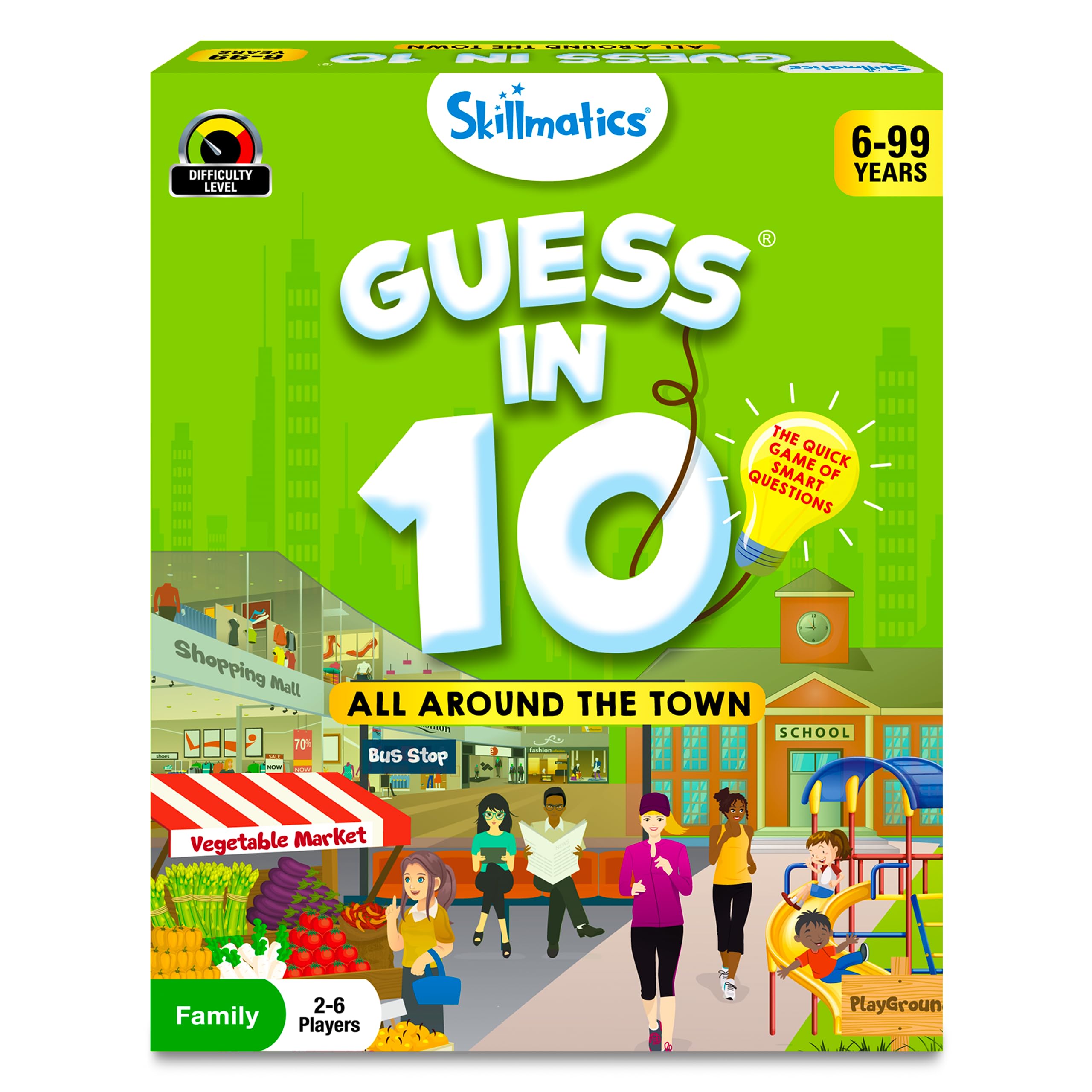 Skillmatics Around Town game card set for engaging family play on the go.
