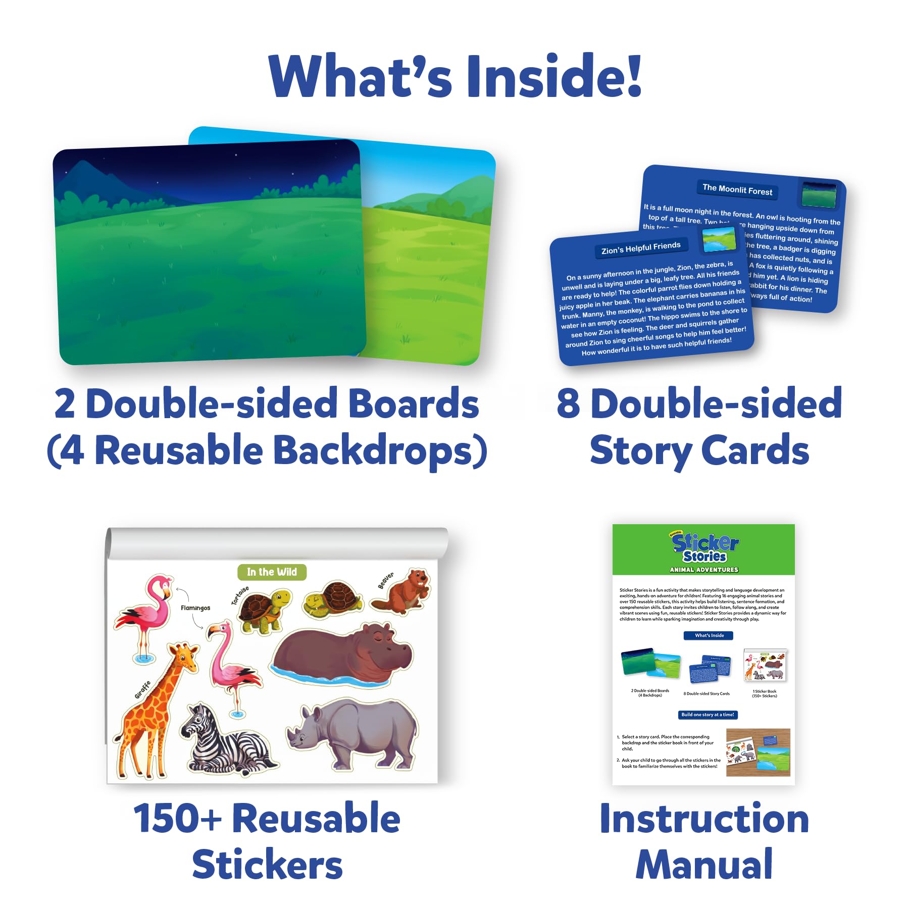 Skillmatics Backdrops offer vivid scenes to anchor your child's storylines.