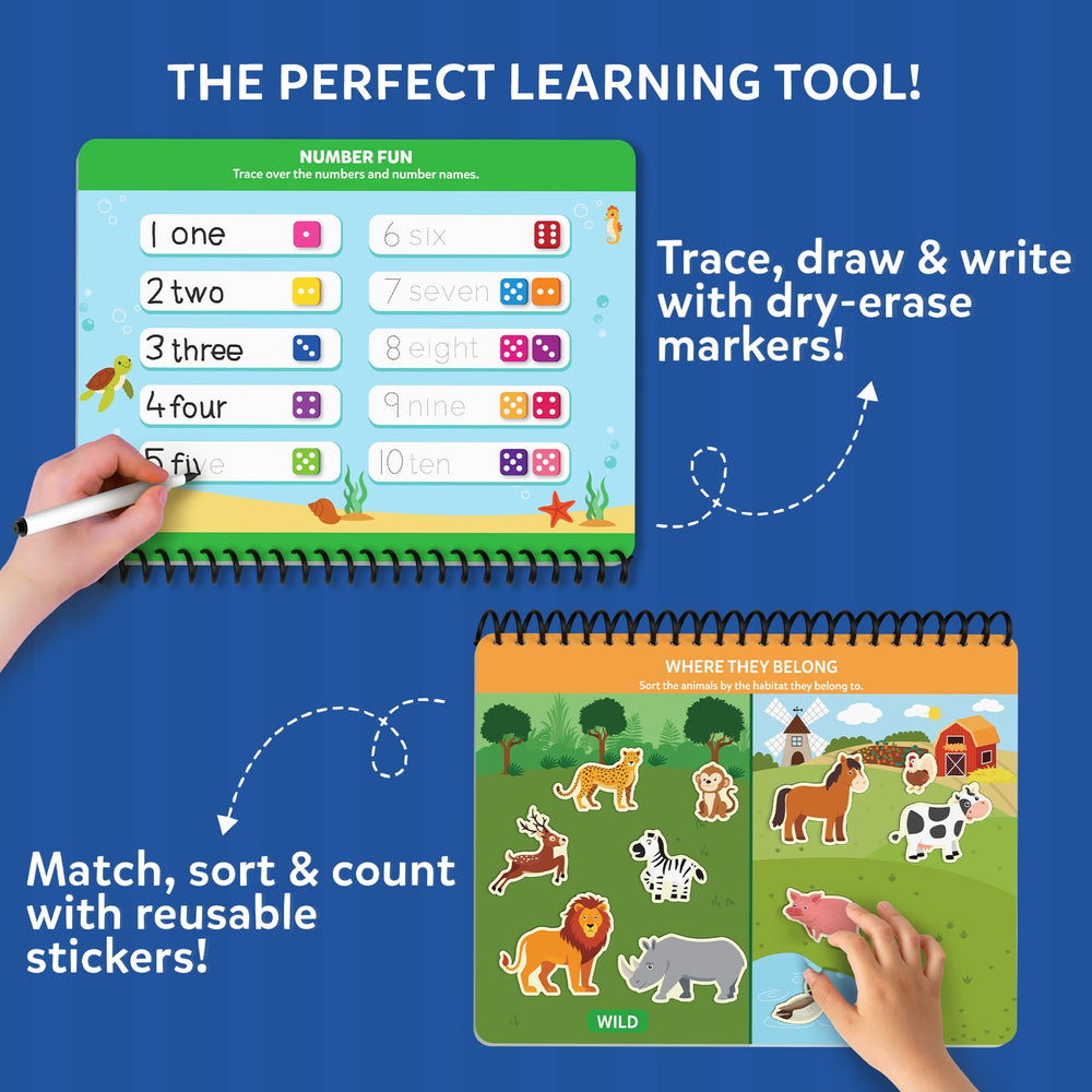 Travel-friendly Skillmatics Busy Book is lightweight and easy to carry.
