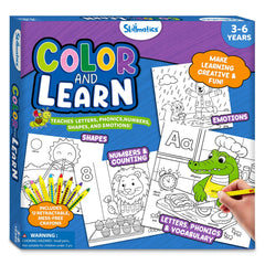 Skillmatics Color & Learn coloring supports independent, screen-free play.