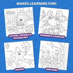 Skillmatics Color & Learn tear-out pages support independent practice and display.
