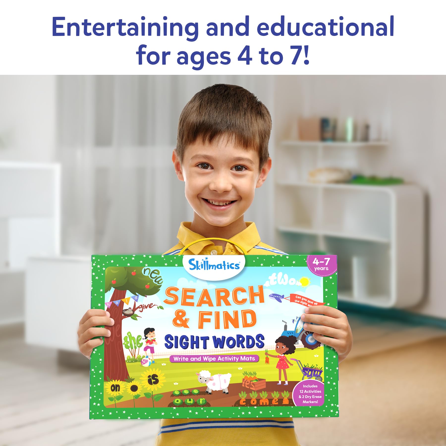 Skillmatics colorful scenes on mats invite exploration and word search discovery