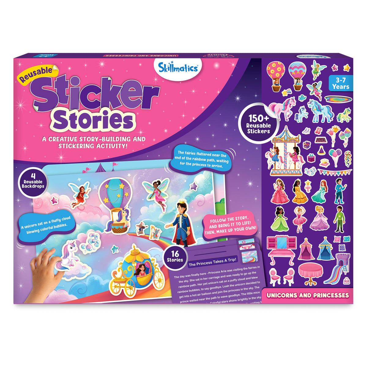 Skillmatics Creative Storytelling Kit cover with unicorns sparks imaginative play