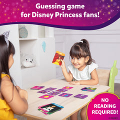 Vibrant game cards featuring Disney Princess characters for Guess in 10.