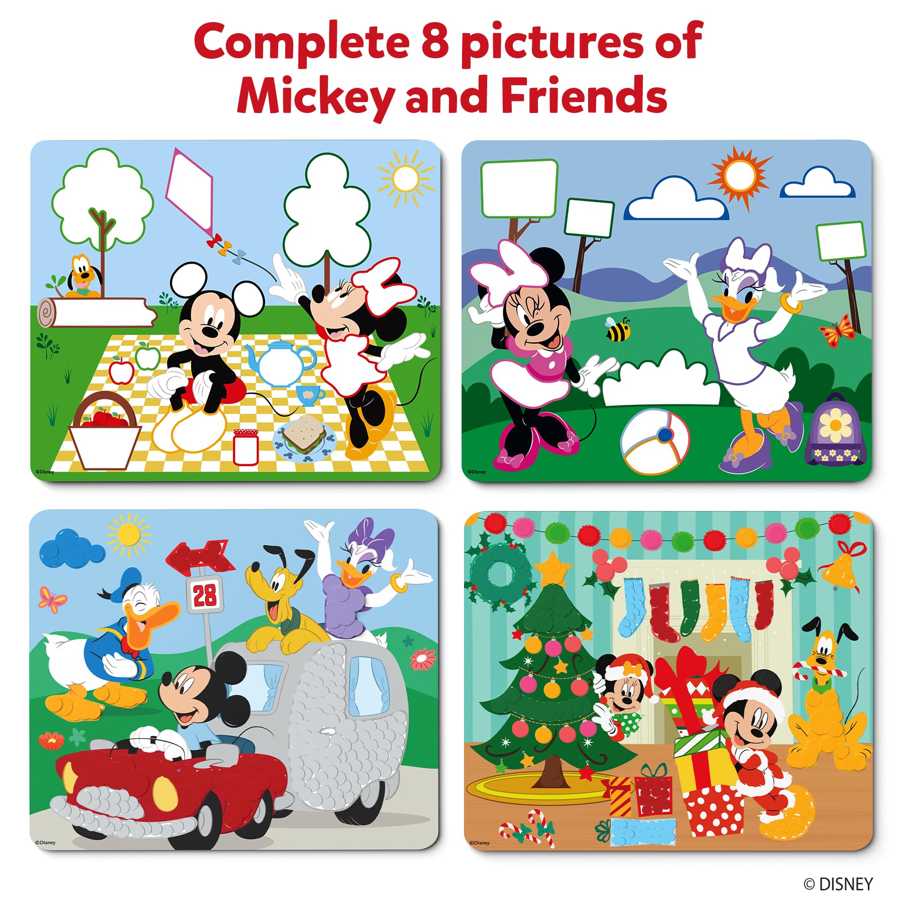 Instruction manual for Skillmatics Dot It Sticker Art guiding quick setup for creativity