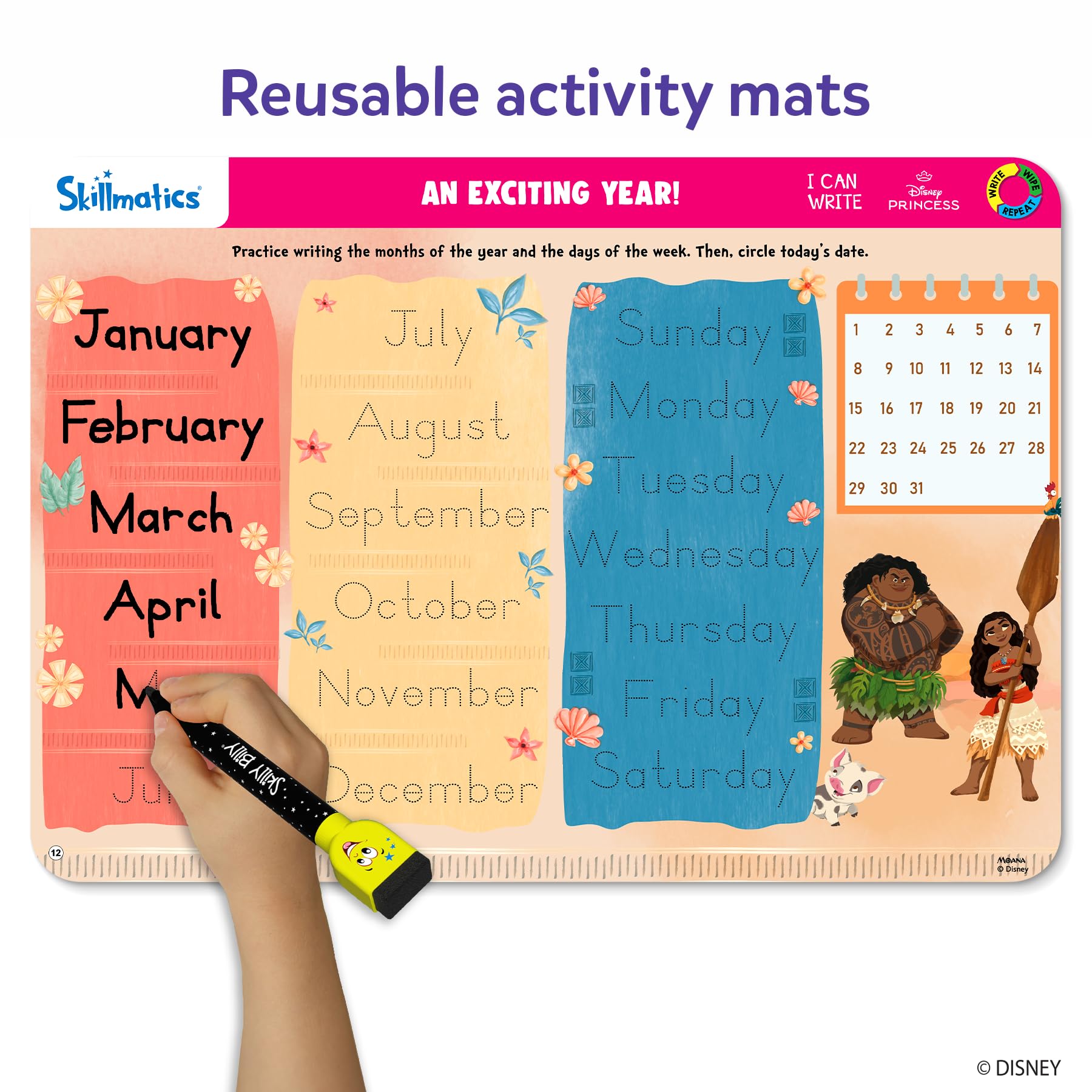 Skillmatics dry-erase markers pack for reusable learning and easy cleanup