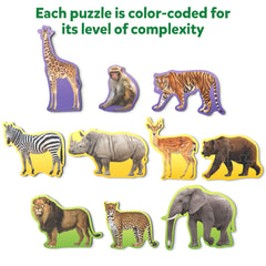 Skillmatics durable-paperboard construction sturdy puzzles for repeated use and longer family puzzle sessions.
