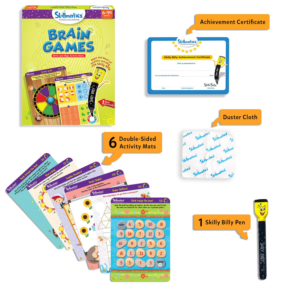 Skillmatics dry-erase marker pen enables reusable learning sessions.