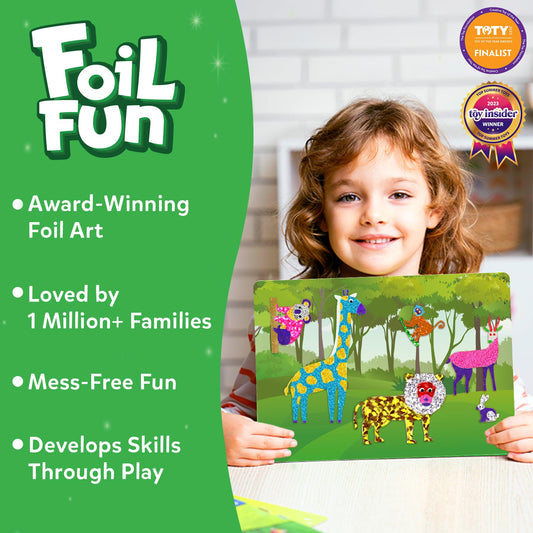Skillmatics Foil Fun animals horse canvas: perfect for creative storytelling and fine motor play.