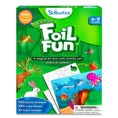 Skillmatics Foil Fun animals lion canvas: engaging, mess-free art for curious kids.