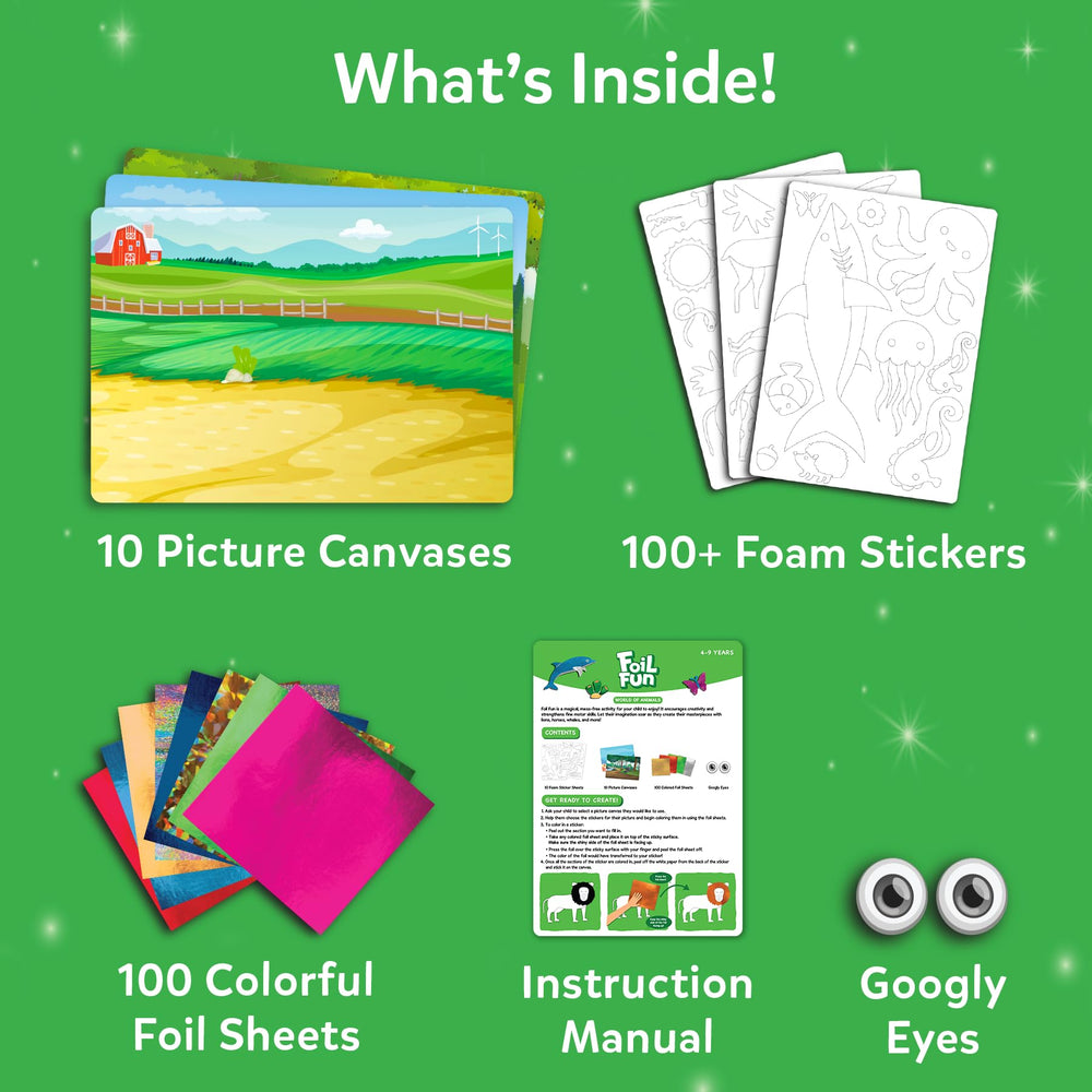 Skillmatics Foil Fun animals whale canvas: vivid foil textures inspire hands-on crafting sessions.