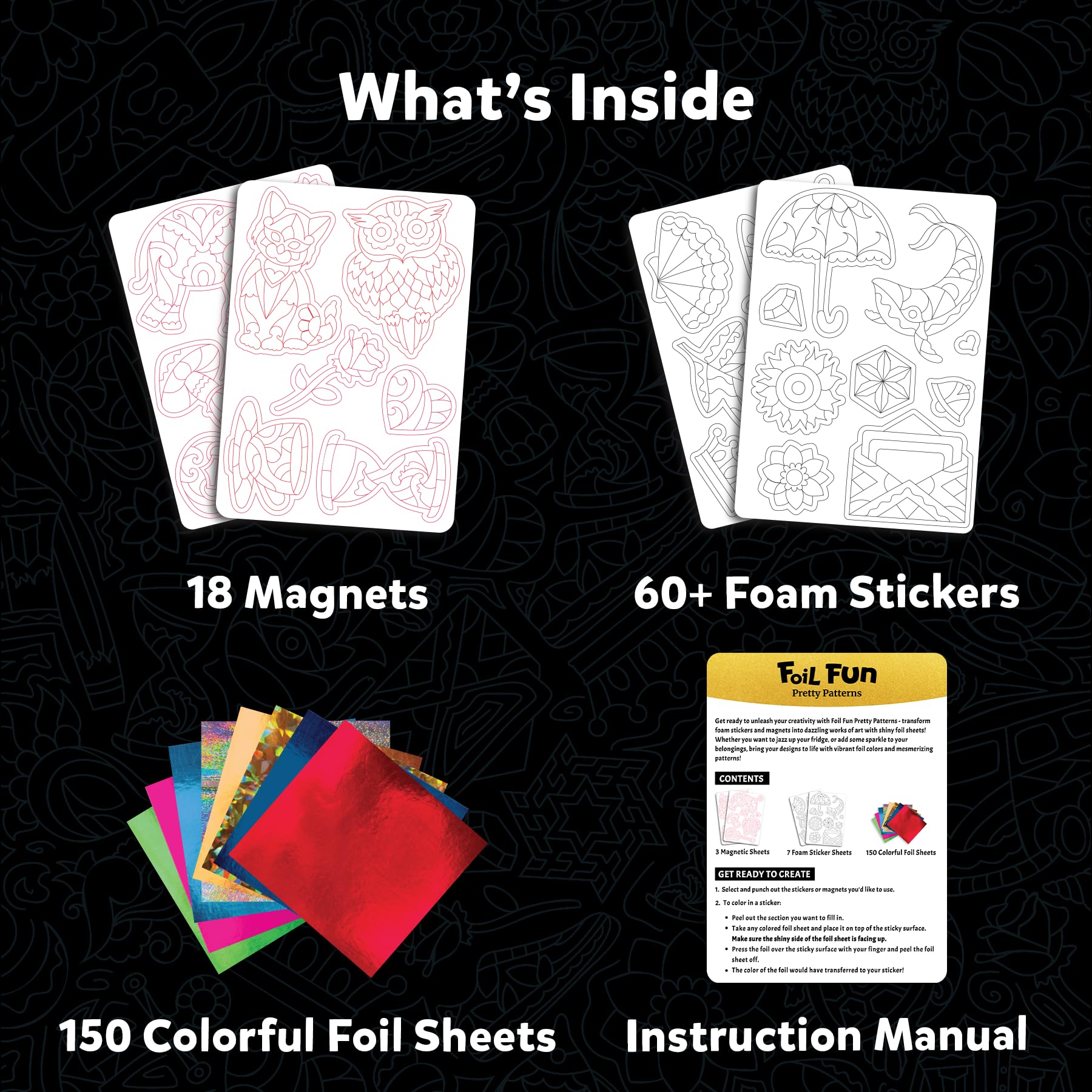 Skillmatics Foil Fun color foil sheets brightening DIY projects with sparkling detail.