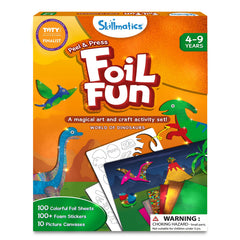 Skillmatics Foil Fun dinosaurs pack contents enable creative, mess-free play.