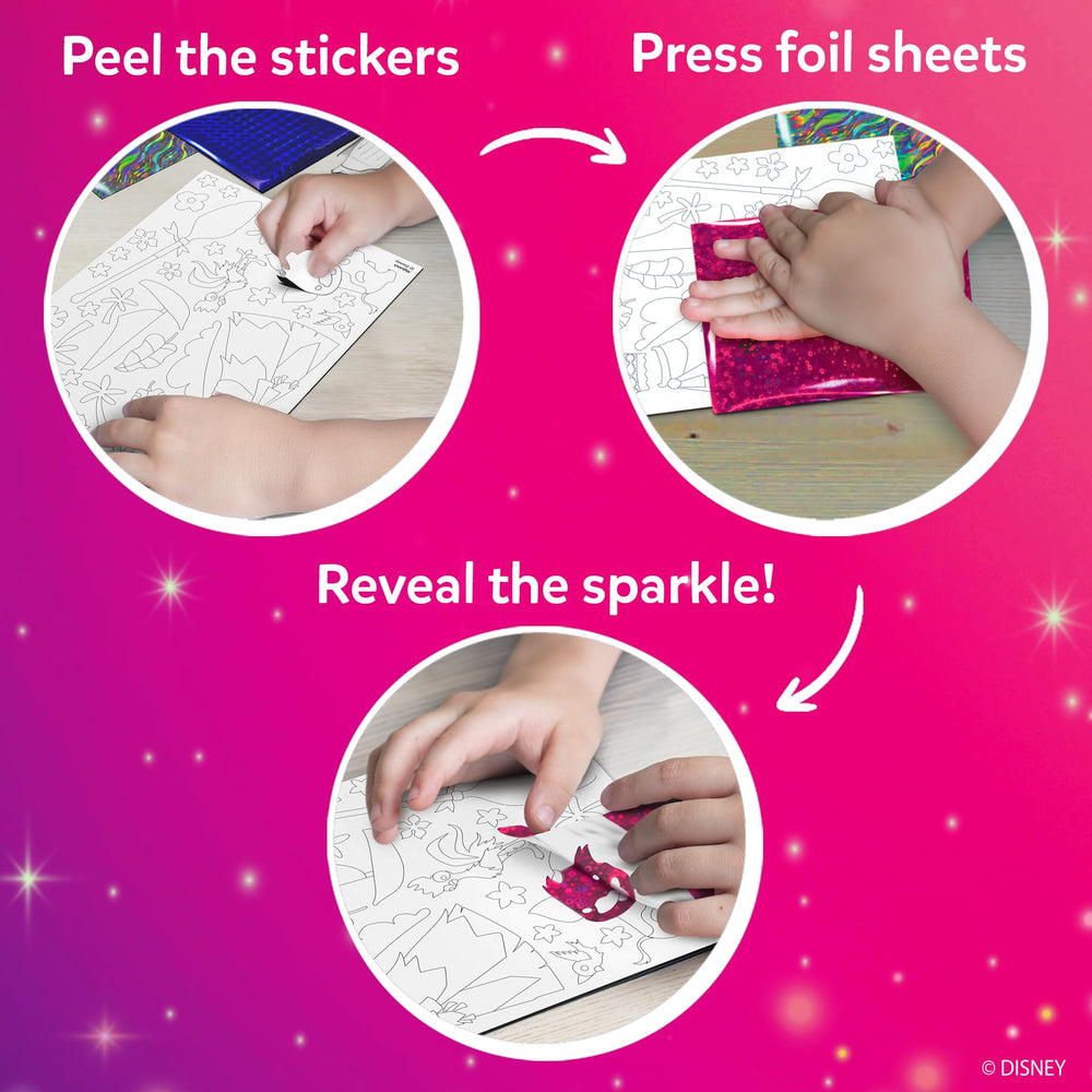 Skillmatics Foil Fun Disney Princess instruction manual speeds set-up and learning.