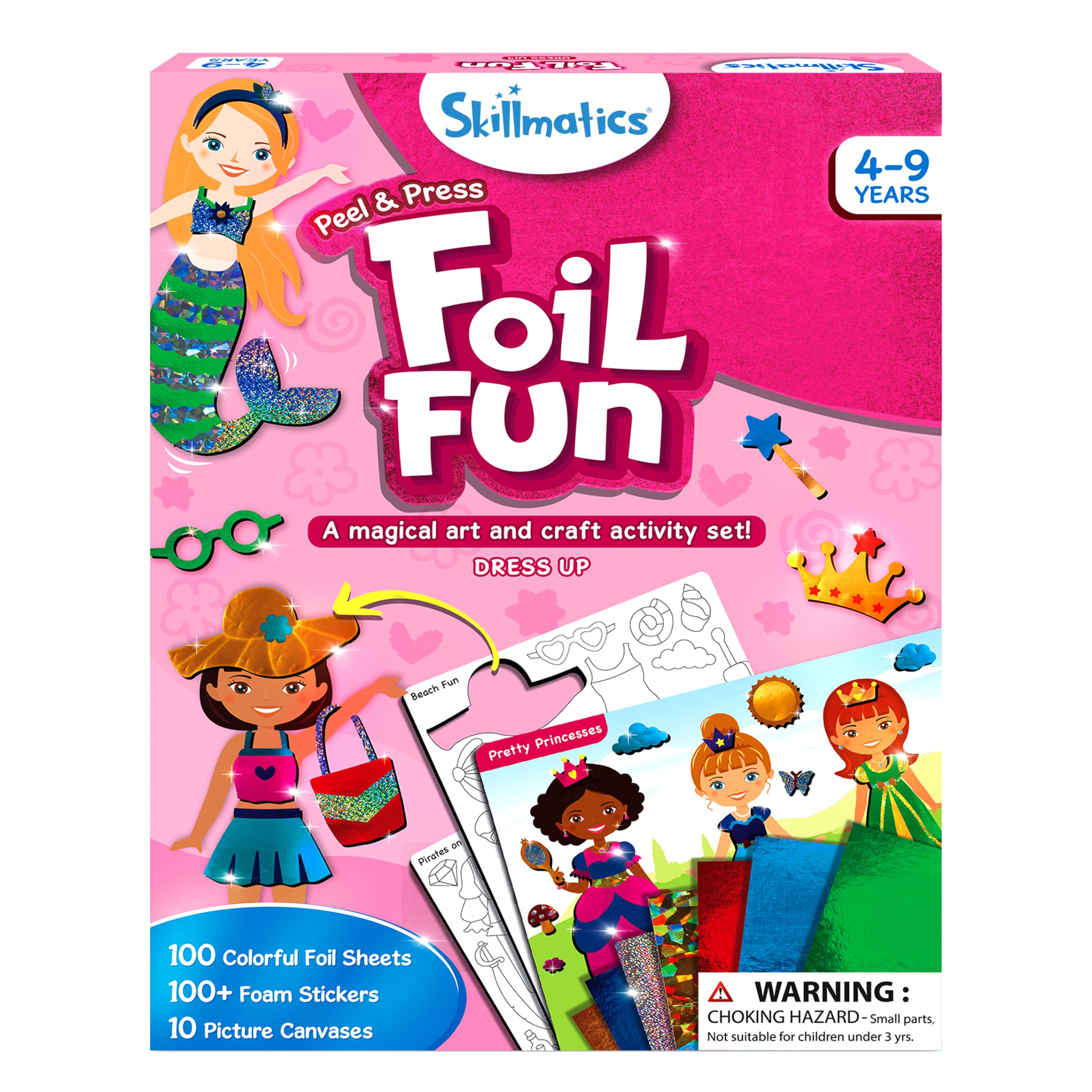 Skillmatics Foil Fun dress-up stickers spark creative play without mess