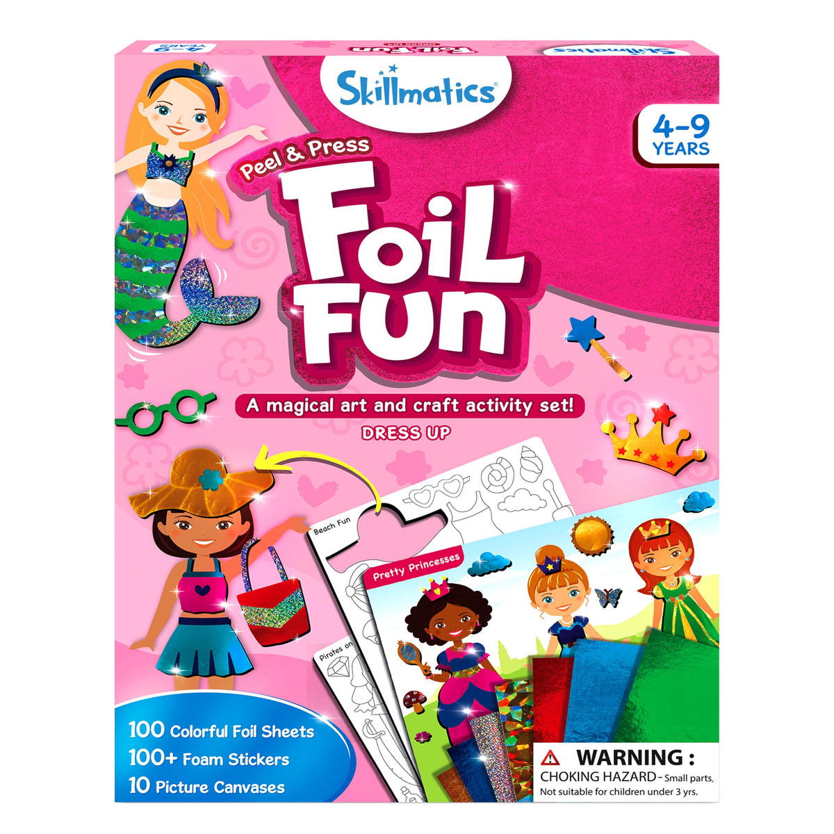 Skillmatics Foil Fun dress-up stickers spark creative play without mess