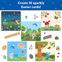 Skillmatics Foil Fun Easter cards feature colorful foam stickers for creative decorating.
