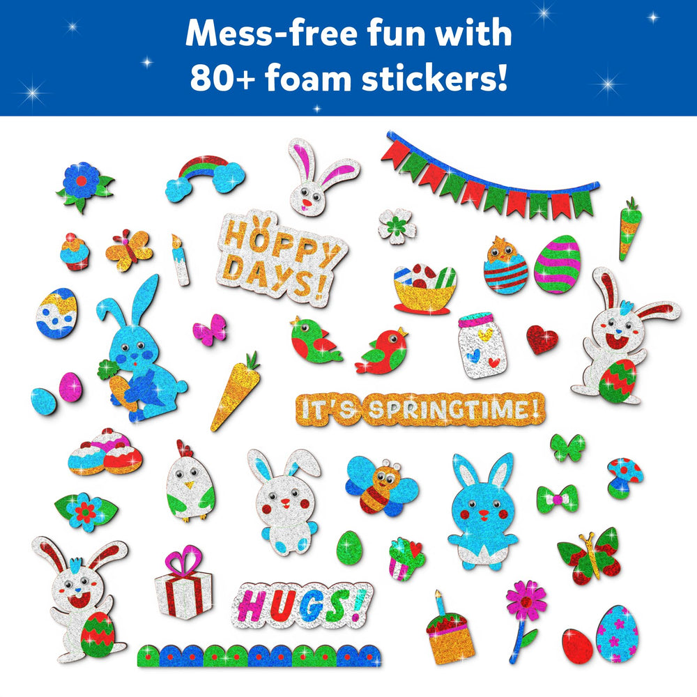 Skillmatics Foil Fun Easter cards offer a mess-free craft for quick Easter fun.