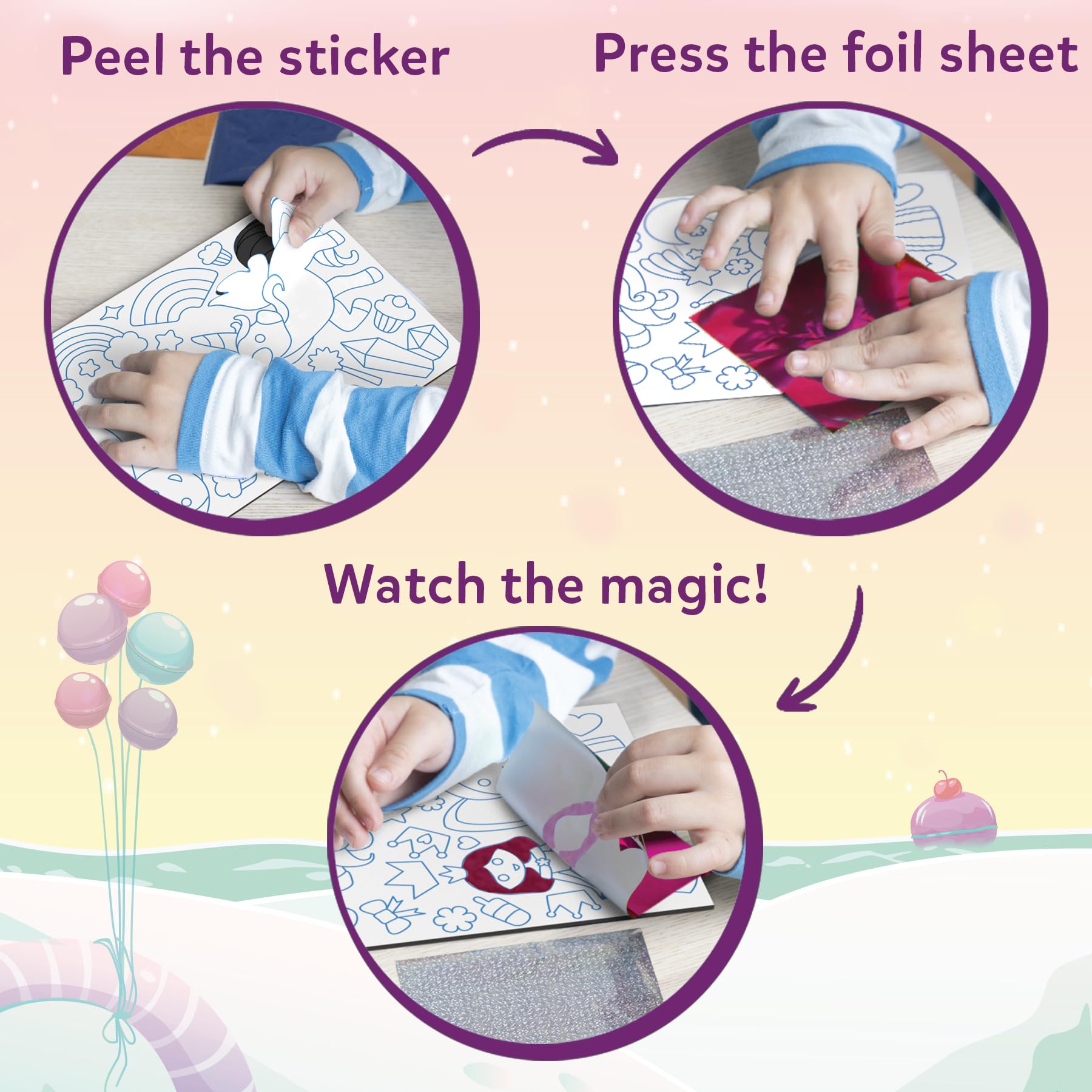 Skillmatics Foil Fun clear instructions simplify setup and crafting