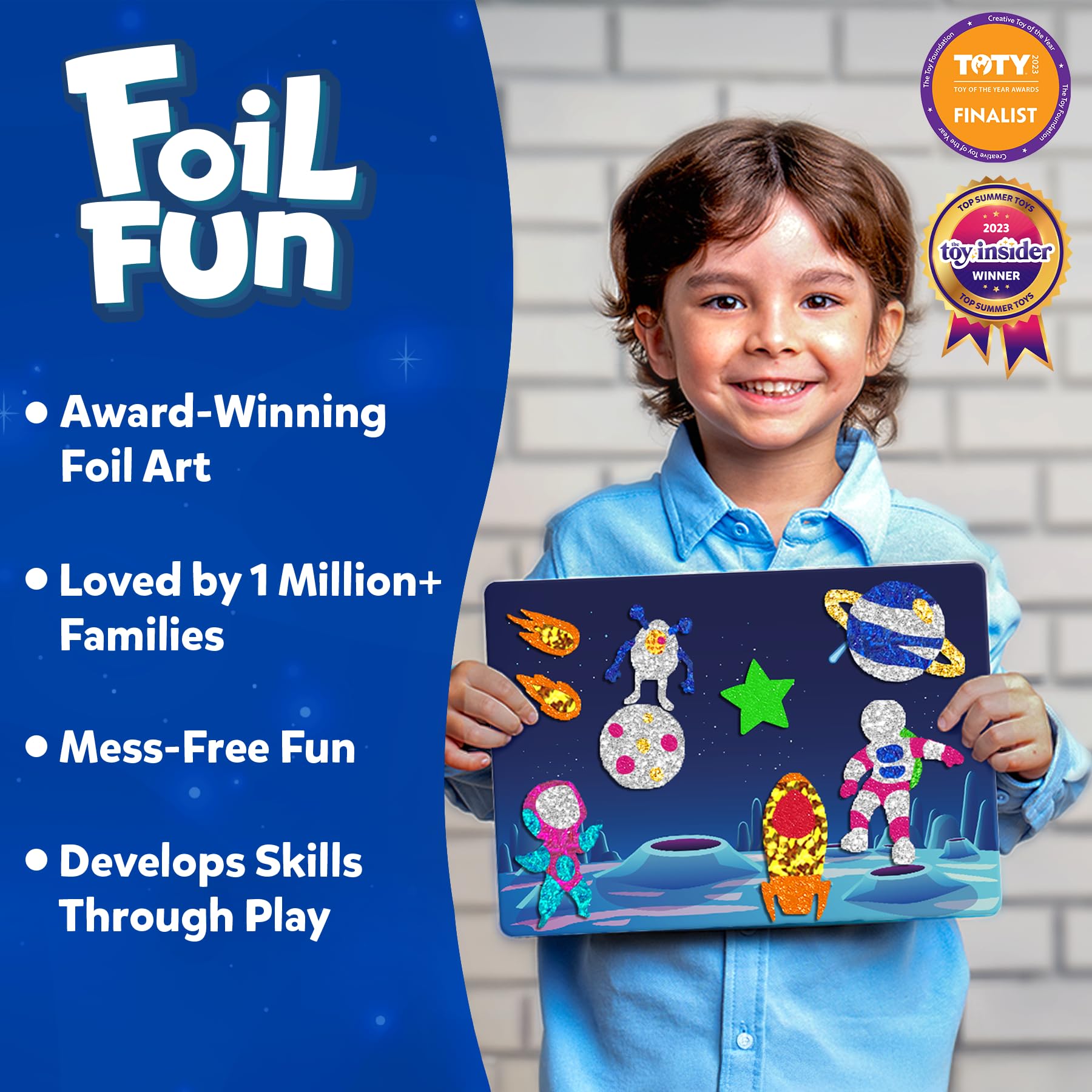 Skillmatics Foil Fun Foam Stickers for vibrant, hands-on crafting