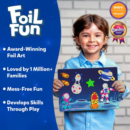 Skillmatics Foil Fun Foam Stickers for vibrant, hands-on crafting