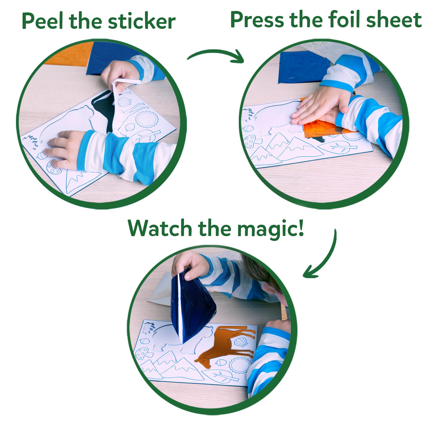 Skillmatics Foil Fun foam stickers: easy to place, boosts creative expression and color exploration.