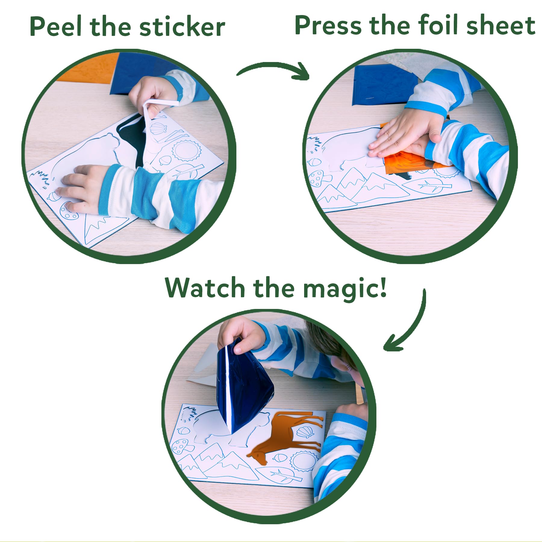 Skillmatics Foil Fun foil sheets add shiny accents to artworks