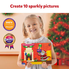 Skillmatics Foil Fun foil sheets add sparkle for holiday crafts.